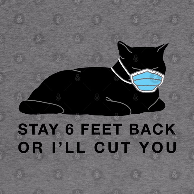 Social Distancing Kitty w/claws - inverted by CCDesign